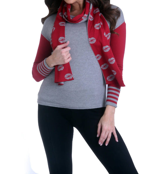 Kiss Me Pullover W/ Scarf