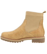 Corkys Footwear Women's Cabin Fever Boot in caramel - women's shoe - detail view