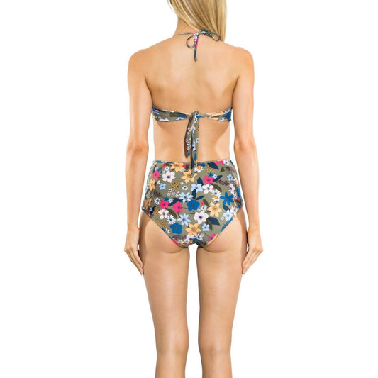 Shoshanna - Punchy Floral High Waisted Bikini Bottom