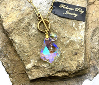 Rebecca Ray Jewelry - Women's Crystal Beaded Charm Necklace
