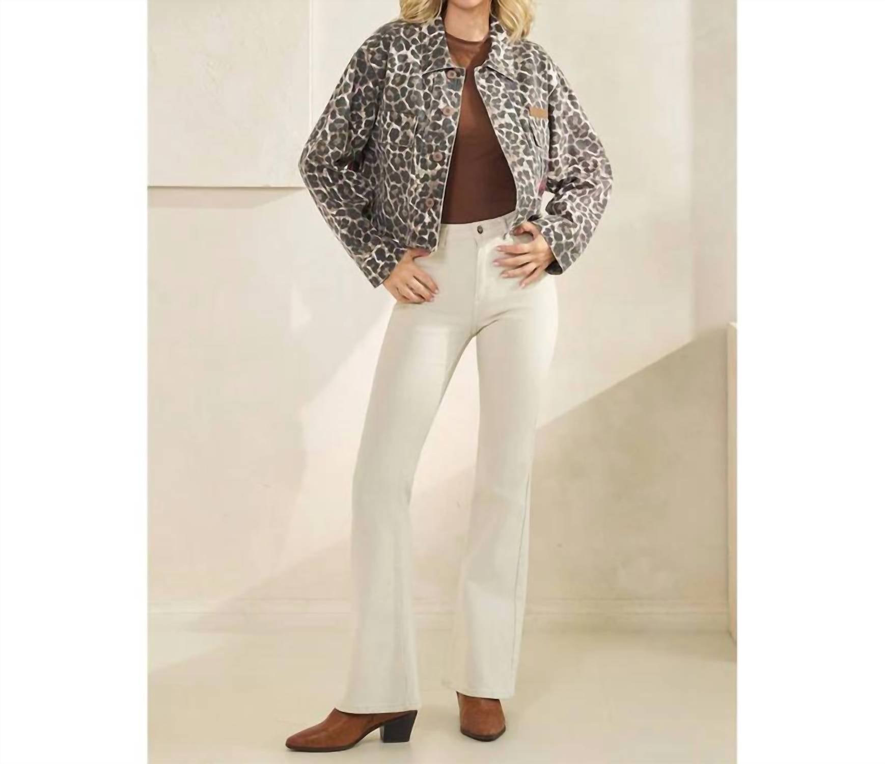 Carole Christian - Cropped Denim Jacket