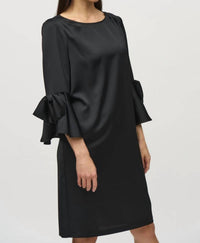 Joseph Ribkoff - Ruffle Sleeve Satin Shift Dress