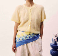 FRNCH Kawasan Butter Cardigan in yellow - women's cardigan