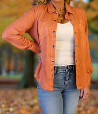 Way - Suede Snap Front Shirt