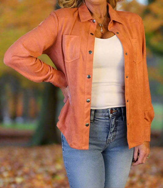 Way - Suede Snap Front Shirt