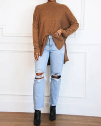 Zenana - Errands To Run Ribbed Oversized Lightweight Sweater