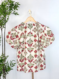 Ellison - Women's Storybook Garden Puff Sleeve Top