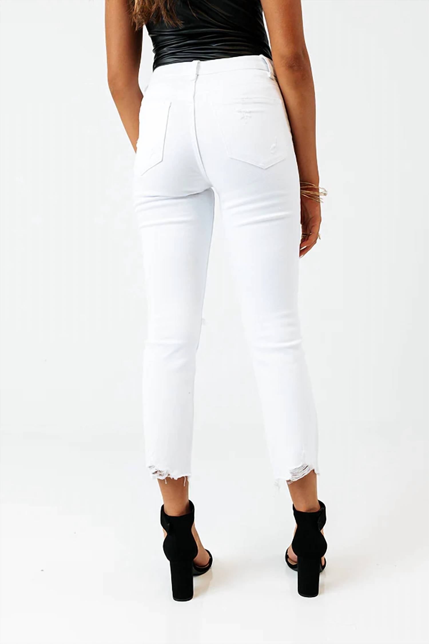 Flying Monkey - Gerry High Waist Distressed Skinny Jeans