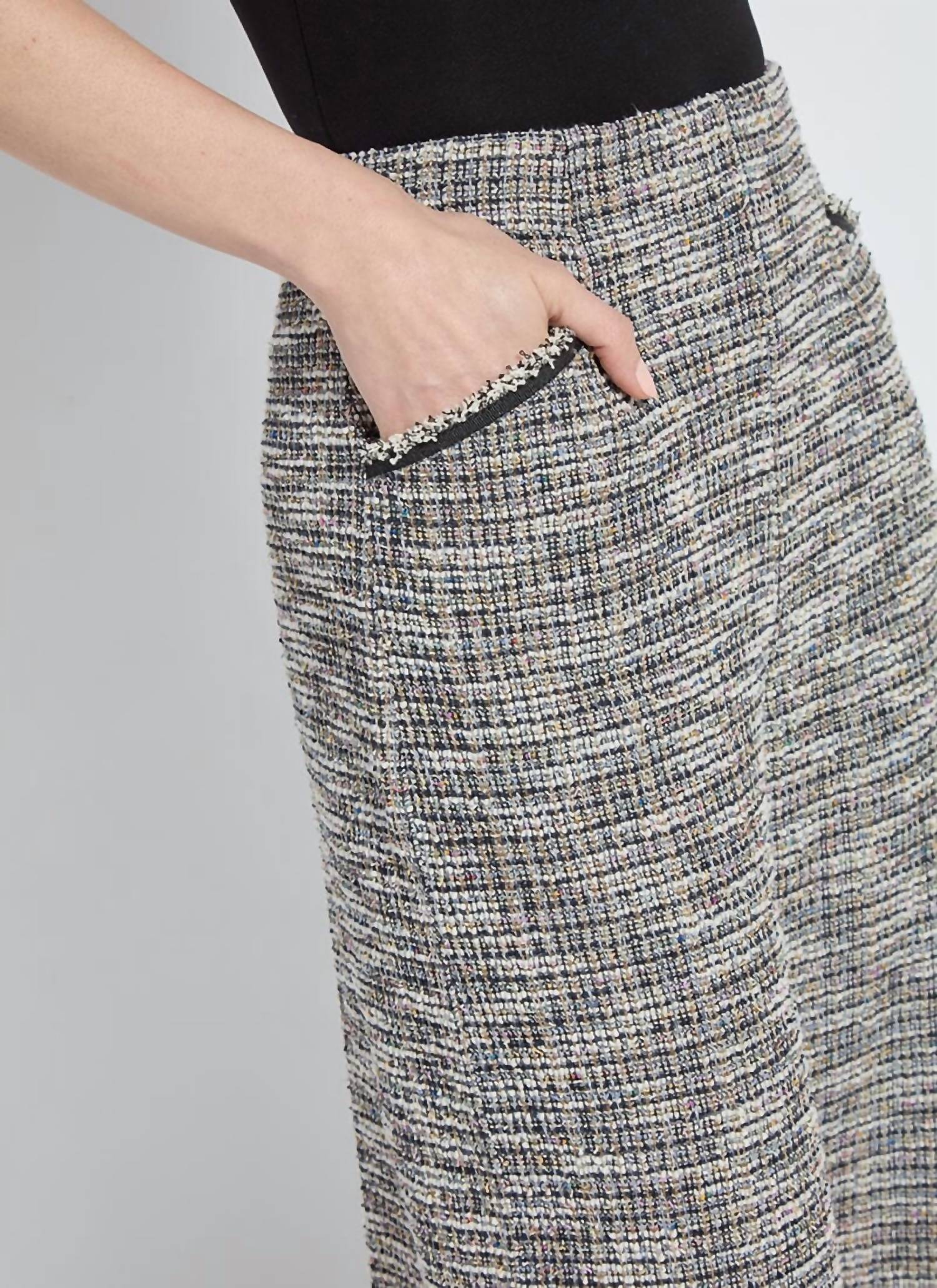 Lysse - Charlotte Ankle Length Tweed Palazzo Pants