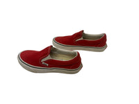 Vans Women's Classic Slip-on Sneaker in racing red - women's sneaker - detail view