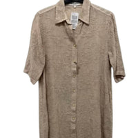 Vlt'S By Valentina'S - Women's Linen Shirt Mini Dress