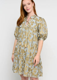 Ivy Jane - Metallic Tiered Dress