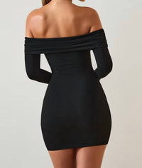 Oh Polly - Oriana Modal Off-shoulder Mini Dress
