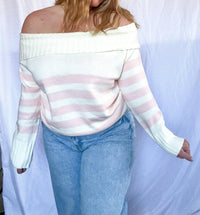 Le Lis - Leilani Off Shoulder Striped Sweater