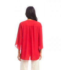 Karen Kane - Bracelet Sleeve Asymmetric Top