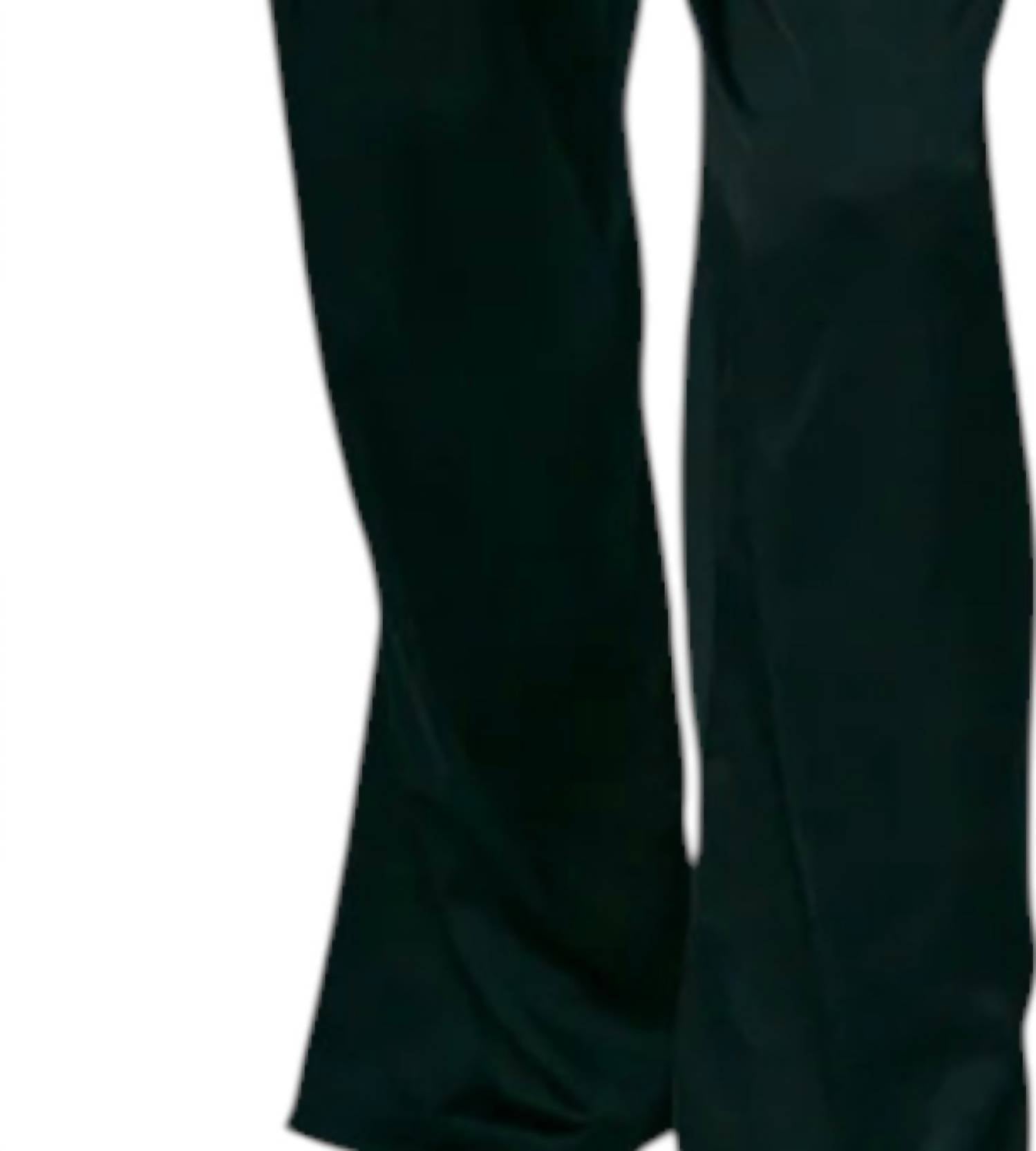Aiifos Emery Straight Leg Pants in black - women's pants - detail view