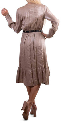 Gigi Moda - Leah V-neck Midi Dress