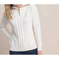 Southern Tide - Marta Cable Knit Quarter Zip Sweater