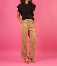 Jessie Liu - Cupro Relaxed Pant