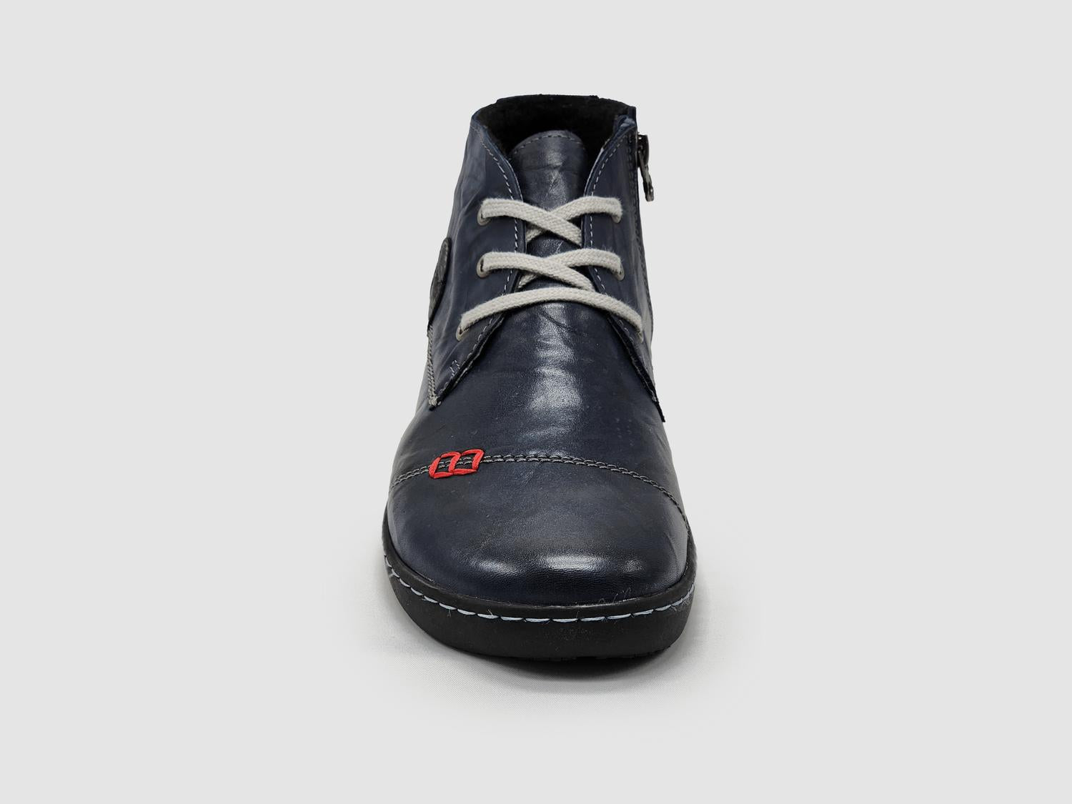 Kcr Group - Women's Medical-Sole Wool-Lined Zip-Up Leather Boots