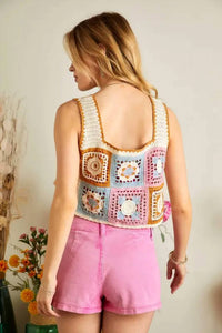 Vanilla Monkey - Crochet Crop Top
