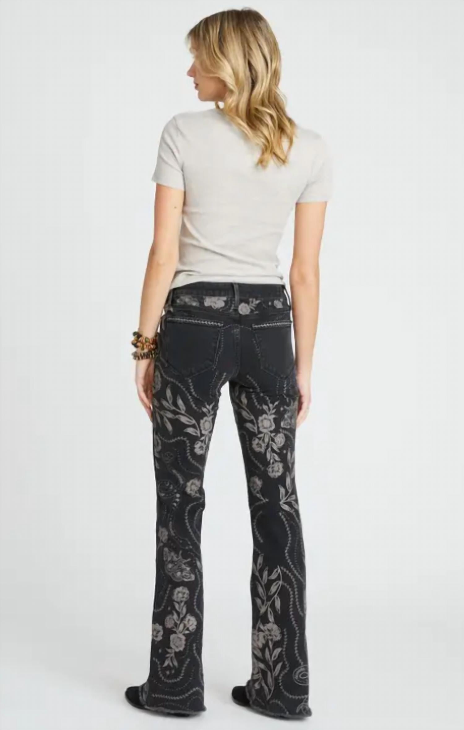 DRIFTWOOD Eva Boot Cut Jeans in phantom hallucination - women's jeans - alternate view