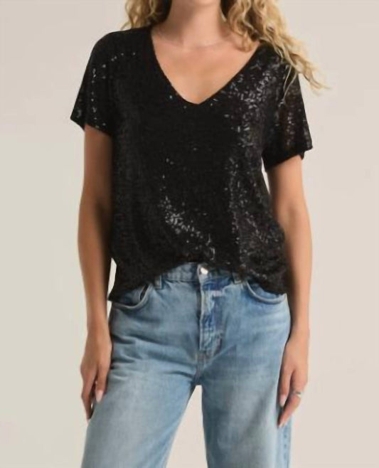 Z Supply - Marbella V-Neck Sequin Top