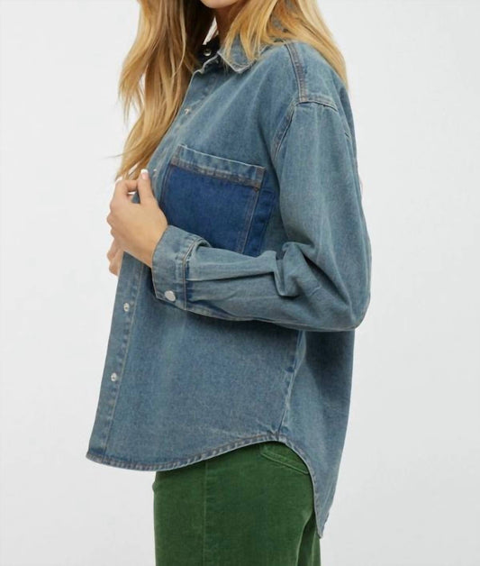 Davi & Dani - Denim Shacket