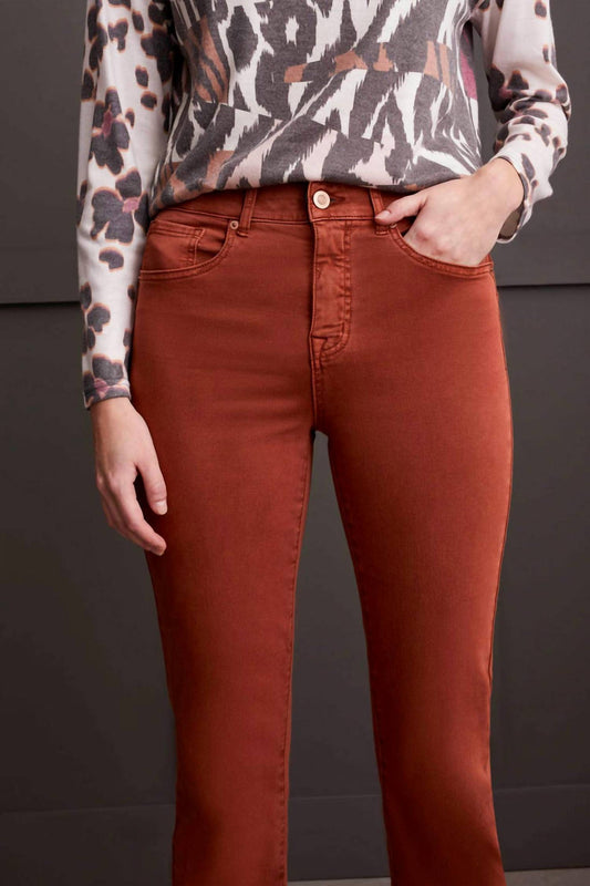 Tribal - Sophia Curvy Micro Flare Crop Pants