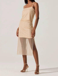 Astr - Messina Pearl Embellished Top