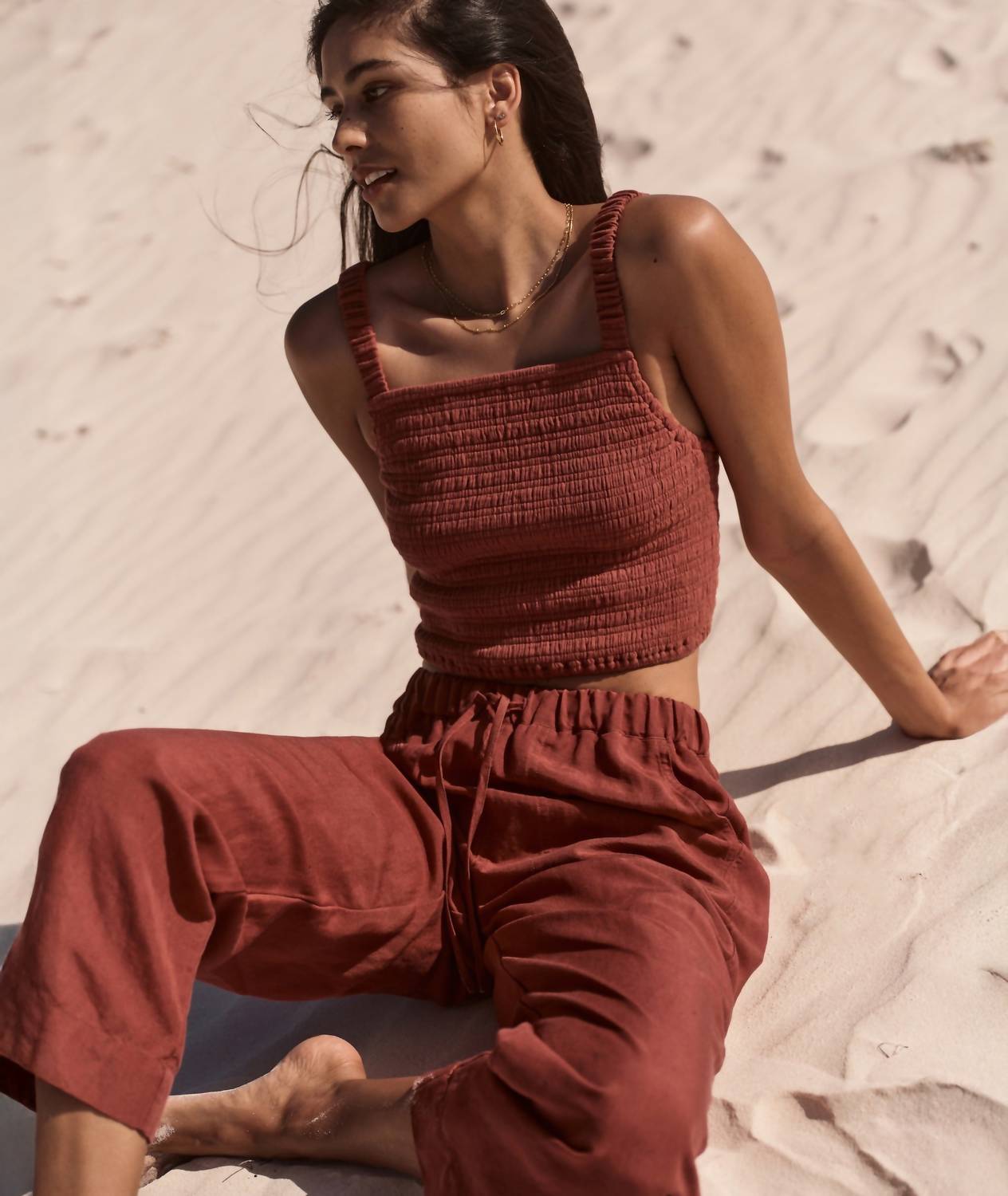 Stateside - Linen Pull On Trouser Pants