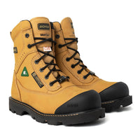Royer Men's Flx Airflow Metal-free Waterproof Work Boots in beige - men's boots - detail view