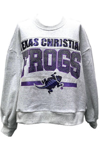 Queen Of Sparkles - Texas Christian Frogs Vintage Sweatshirt