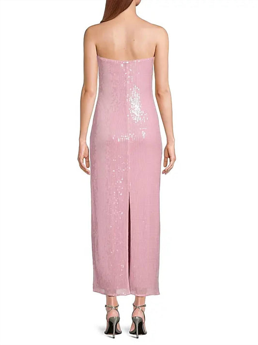 Hutch - Elena Strapless Sequin Column Maxi Dress