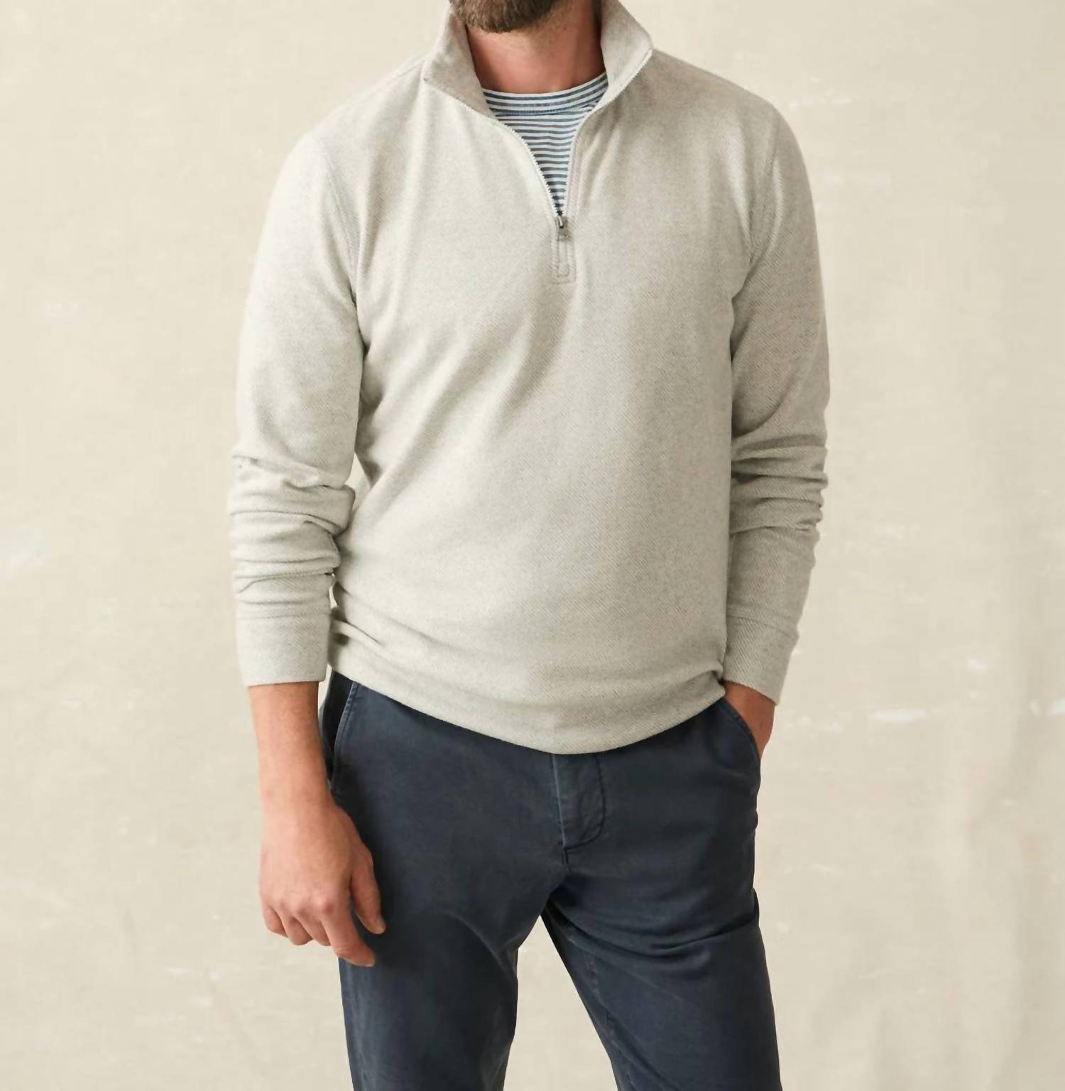 Faherty - Legend Sweater Quarter Zip Top