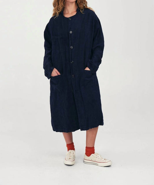 LINEN LAB COAT