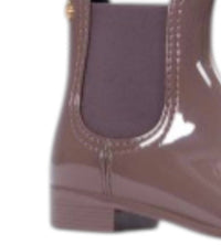 LEMON JELLY Women's Comfy Glossy Ankle Boots in puce - women's shoe - alternate view
