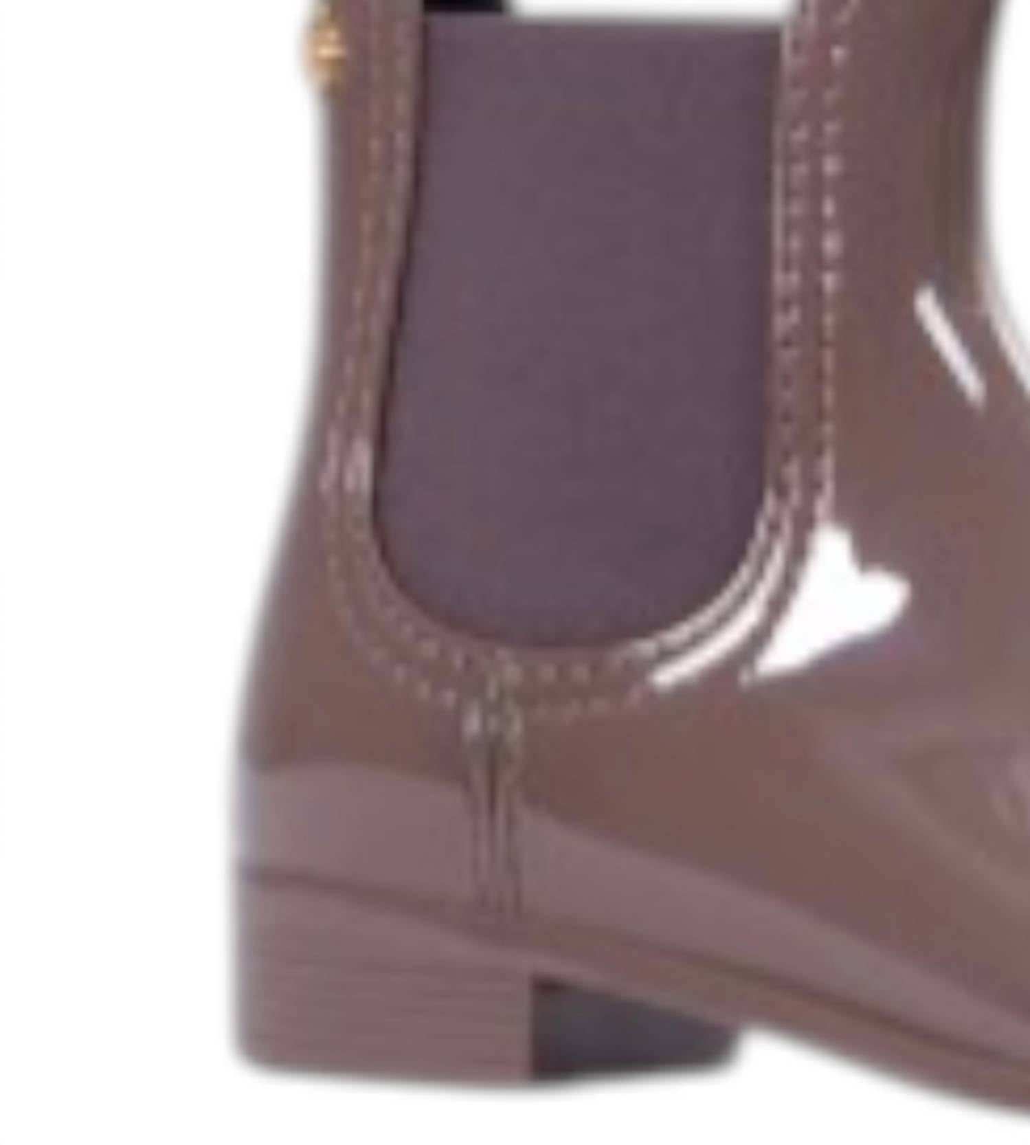 LEMON JELLY Women's Comfy Glossy Ankle Boots in puce - women's shoe - alternate view