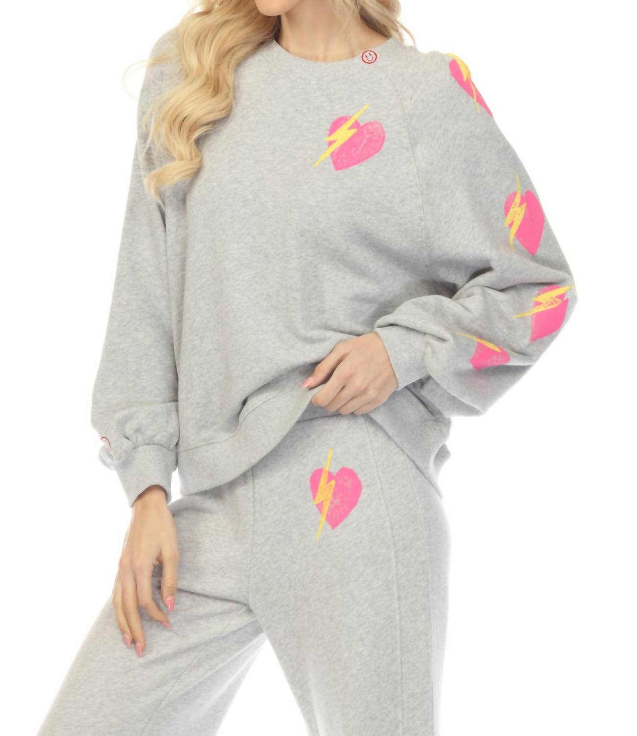 Just Madison - Heart And Bolt Sweatshirt