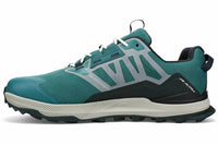 ALTRA Men's Lone Peak Low All Weather Trail Running Shoes in deep teal - men's shoe - detail view
