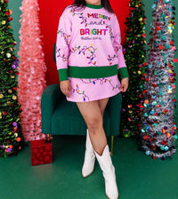 Brianna Cannon - Merry And Bright Christmas Lights Sweatshirt