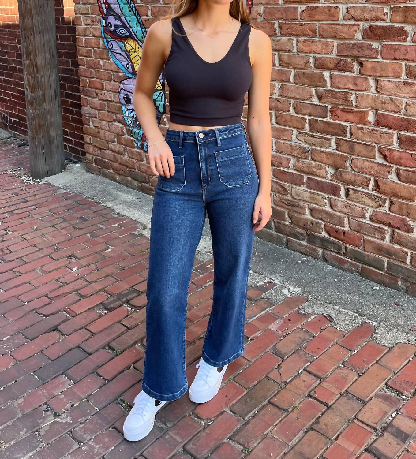Just Black Denim - Sailor Pocket Wide Leg Jeans