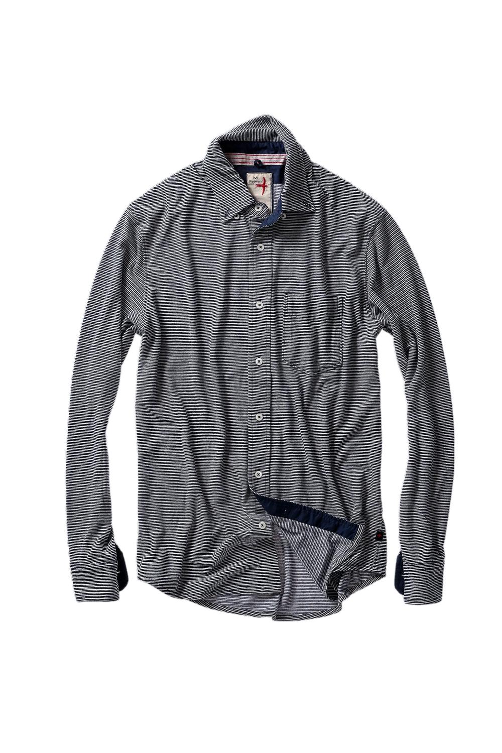 Relwen - Men's Hemp Stripe Button Down