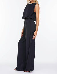 bishop + young Monroe Bubble Hem Top in black 2 - women's blouse - detail view