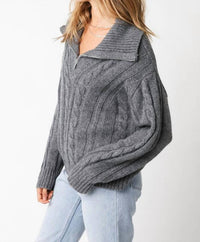 Olivaceous - Sienna Zip Sweatshirt