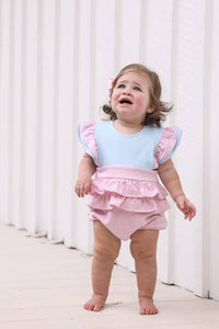 Trotter Street Kids - Baby Girl's Rosie Bubble Onesie