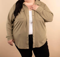 Michelle Mae - Timeless Threads Thermal Button Up Shirt