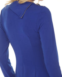 Joseph Ribkoff - Zip Cowl Neck Sheath Dress