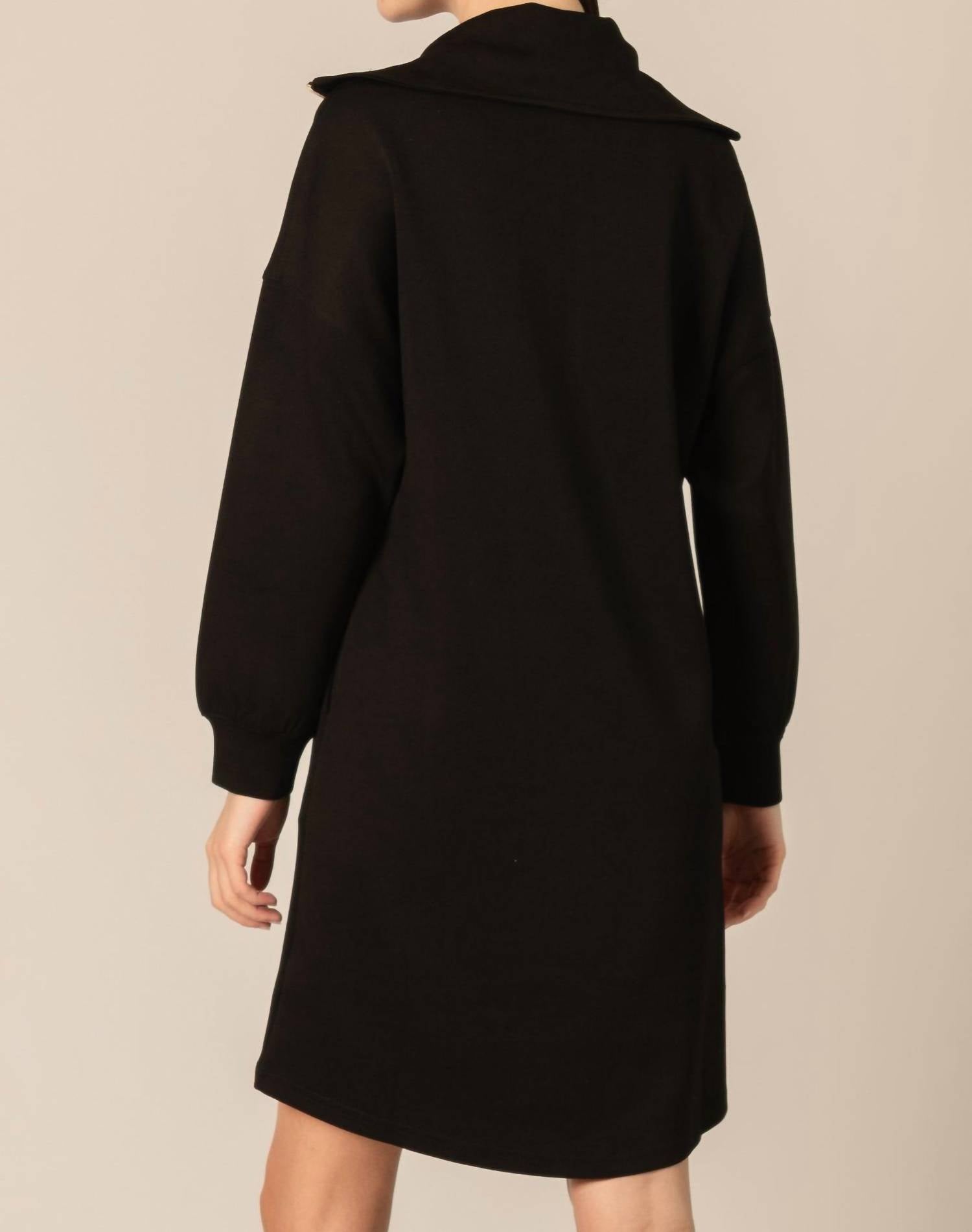 Before You Collection - Quarter Zip Sweatshirt Dress