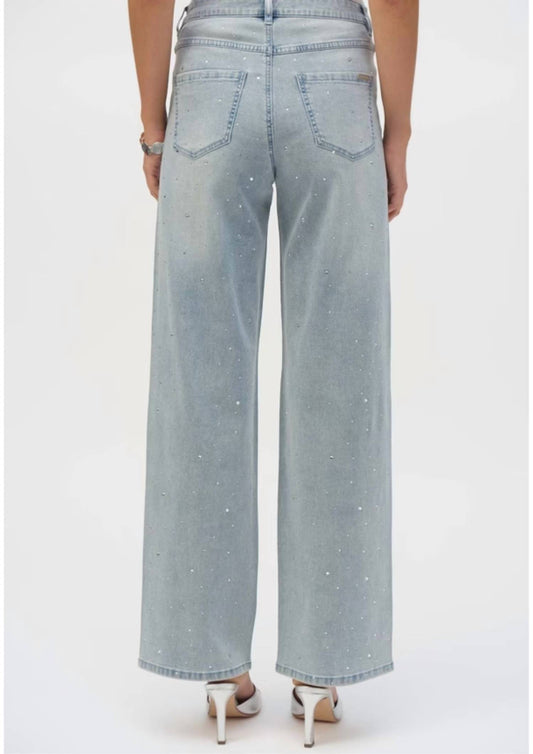 Joseph Ribkoff - Wide-leg Mid-rise Jeans